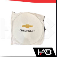 Car sunshade with CHEVROLET logo