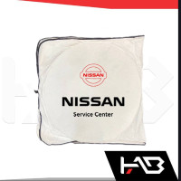 Car sunshade with NISSAN logo